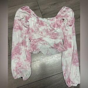 Chic Pink and White Blouse